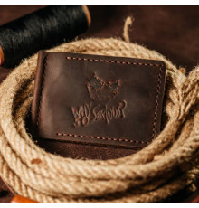 Затискач для грошей коричневий Джокер