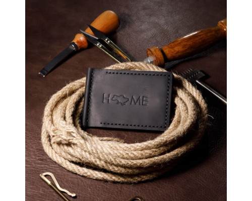 Затискач для грошей чорний Home