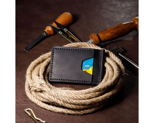 Затискач для грошей чорний Home