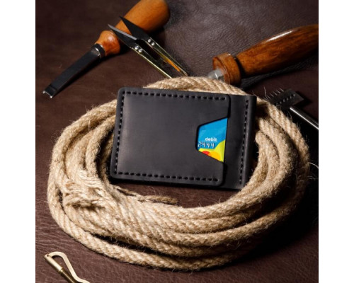 Затискач для грошей чорний Молот