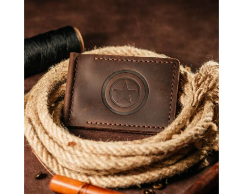 Затискач для грошей коричневий Капітан Америка