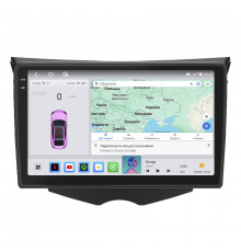 Штатная магнитола Lesko для Hyundai Veloster I 2011-2015 экран 9" 4/64 QLED CarPlay 4G Wi-Fi GPS 360 Prime