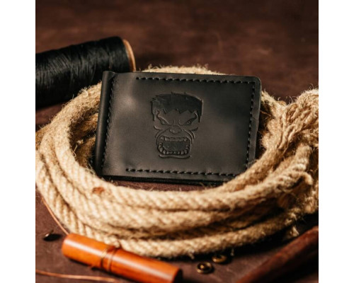 Затискач для грошей чорний Халк