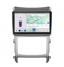 Штатная магнитола Lesko для Hyundai Veracruz  2006-2015 экран 9" 4/64 QLED CarPlay 4G Wi-Fi GPS 360 Prime