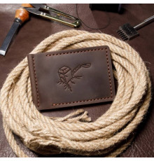 Затискач для грошей коричневий Молот