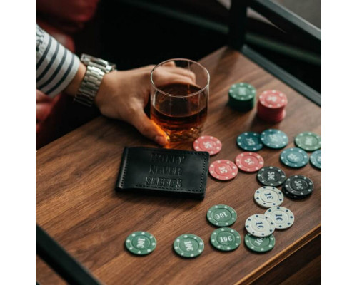 Затискач для грошей зелений MNS