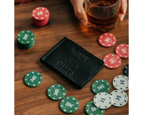 Затискач для грошей зелений MNS