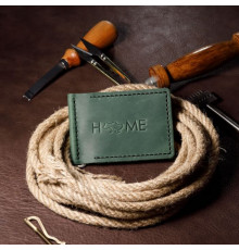 Затискач для грошей зелений Home