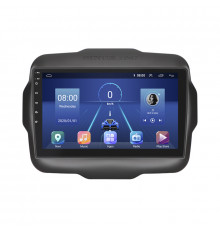 Штатная магнитола Lesko для Jeep Renegade I 2014-2019 экран 9" 6/128Gb 4G Wi-Fi GPS Top