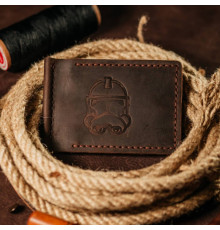 Затискач для грошей коричневий Клон