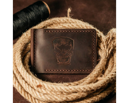 Затискач для грошей коричневий Халк