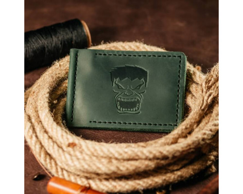 Затискач для грошей зелений Халк