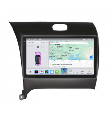 Штатная магнитола Lesko для Kia Forte II Рестайлинг 2016-2018 экран 9" 4/64 QLED CarPlay 4G Wi-Fi GPS 360 Prime