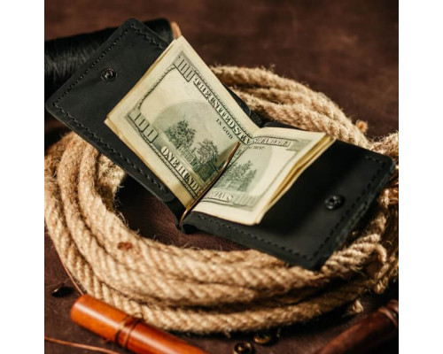 Затискач для грошей чорний Groot