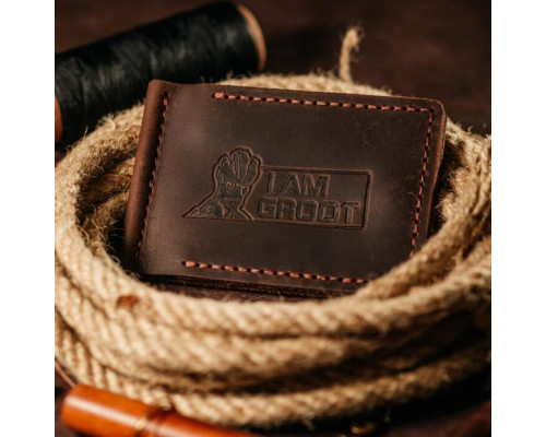 Затискач для грошей коричневий Groot