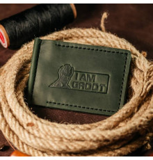 Затискач для грошей зелений Groot