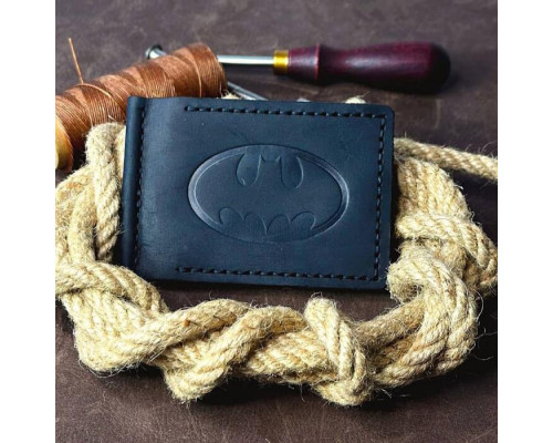 Затискач для грошей чорний Бетмен