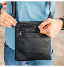 Чоловіча шкіряна сумка через плече Chicago