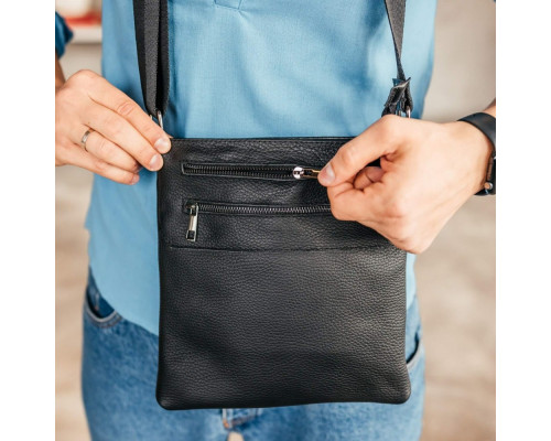 Чоловіча шкіряна сумка через плече Chicago