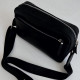Чоловіча шкіряна сумка через плече New York чорна
