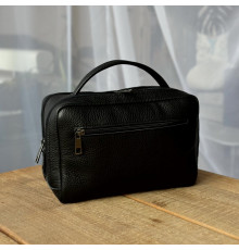 Чоловіча шкіряна сумка через плече Орегон чорна