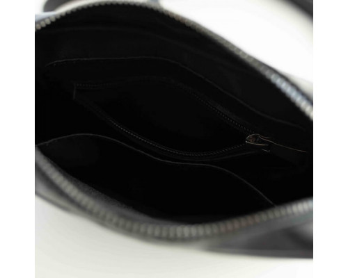 Жіноча сумка Париж чорна гладка