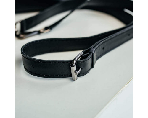 Жіноча сумка Париж чорна гладка