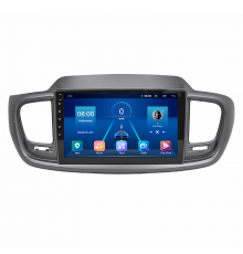 Штатная магнитола Lesko для Kia Sorento III Prime 2014-2017 экран 10" 6/128Gb 4G Wi-Fi GPS Top