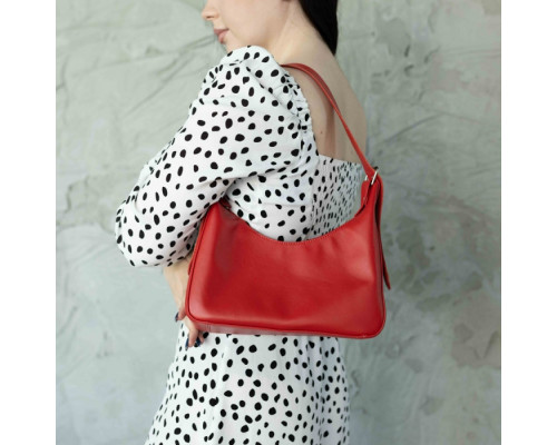 Жіноча сумка Айова червона глянець