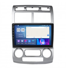 Штатная магнитола Lesko для Kia Sportage II 2004-2008 экран 9" 2/32Gb CarPlay 4G Wi-Fi GPS Prime