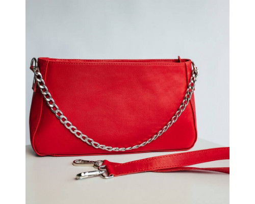 Жіноча сумка Вірджинія червона глянець