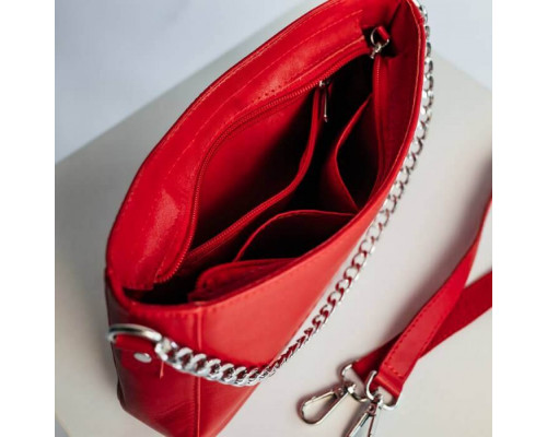Жіноча сумка Вірджинія червона глянець