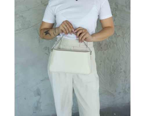 Жіноча сумка Вірджинія бежева