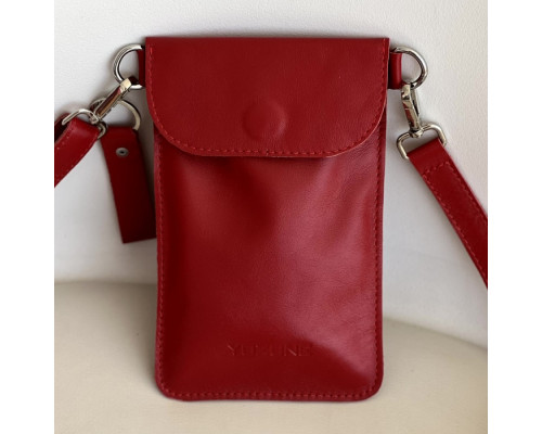 Жіноча сумка Колібрі червона глянець