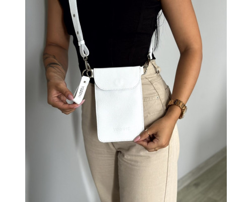 Жіноча сумка Колібрі біла