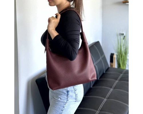 Жіноча сумка Аляска бургунді