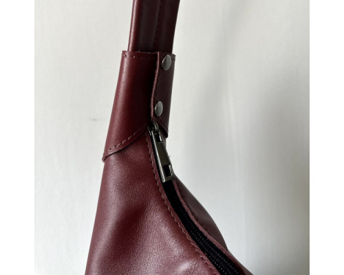 Жіноча сумка Аляска бургунді глянець