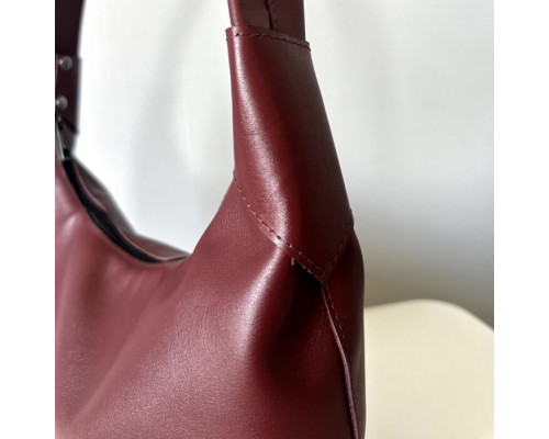 Жіноча сумка Аляска бургунді глянець