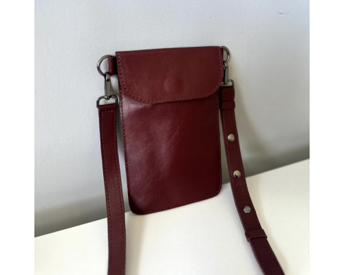 Жіноча сумка Колібрі бургунді глянець