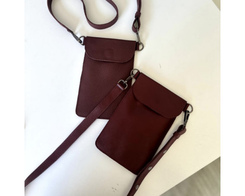 Жіноча сумка Колібрі бургунді глянець