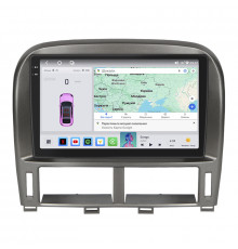 Штатная магнитола Lesko для Lexus LS III Рестайлинг ver 2 2003-2006 экран 9" 4/64 QLED CarPlay 4G Wi-Fi GPS 360 Prime