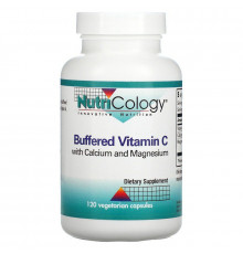 Витамин C с кальцием и магнием, Vitamin C, Nutricology, буфферизованный, 120 вегетарианских капсул