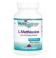L-метионин, L-Methionine, Nutricology, 500 мг, 100 вегетарианских капсул