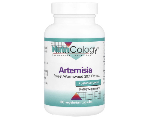 Полин, Артемізін, Artemisia, Nutricology, 500 мг, 100 вегетаріанських капсул