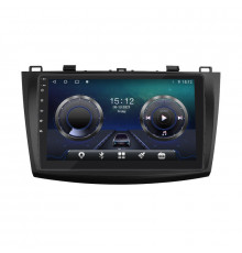 Штатная магнитола Lesko для Mazda 3 II (BL) Рестайлинг 2011-2013 экран 9" 4/64Gb 4G Wi-Fi GPS Top