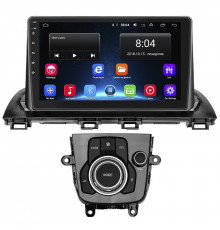 Штатная магнитола Lesko для Mazda 3 III (BM) Рестайлинг 2016-2019 экран 9" 2/32Gb Wi-Fi GPS Base