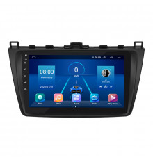 Штатная магнитола Lesko для Mazda 6 II (GH) Рестайлинг 2009-2013 экран 9" 6/128Gb 4G Wi-Fi GPS Top