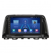 Штатная магнитола Lesko для Mazda 6 III (GJ) 2012-2015 экран 9" 4/64Gb 4G Wi-Fi GPS Top