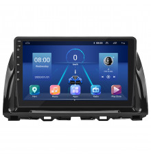 Штатная магнитола Lesko для Mazda CX-5 I Рестайлинг 2015-2017 экран 10" 2/32Gb 4G Wi-Fi GPS Top
