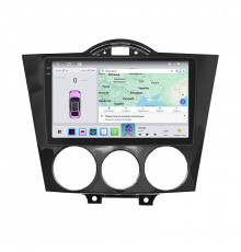 Штатная магнитола Lesko для Mazda RX-8 I 2003-2008 экран 9" 4/64 QLED CarPlay 4G Wi-Fi GPS 360 Prime